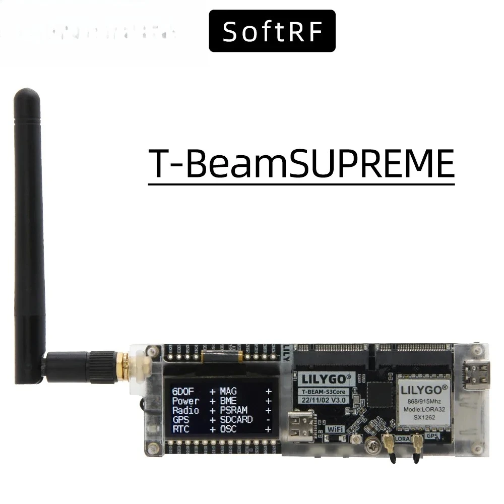 Esp32 S3 - LILYGO SoftRF T-BeamSUPREME ESP32-S3 개발 보드